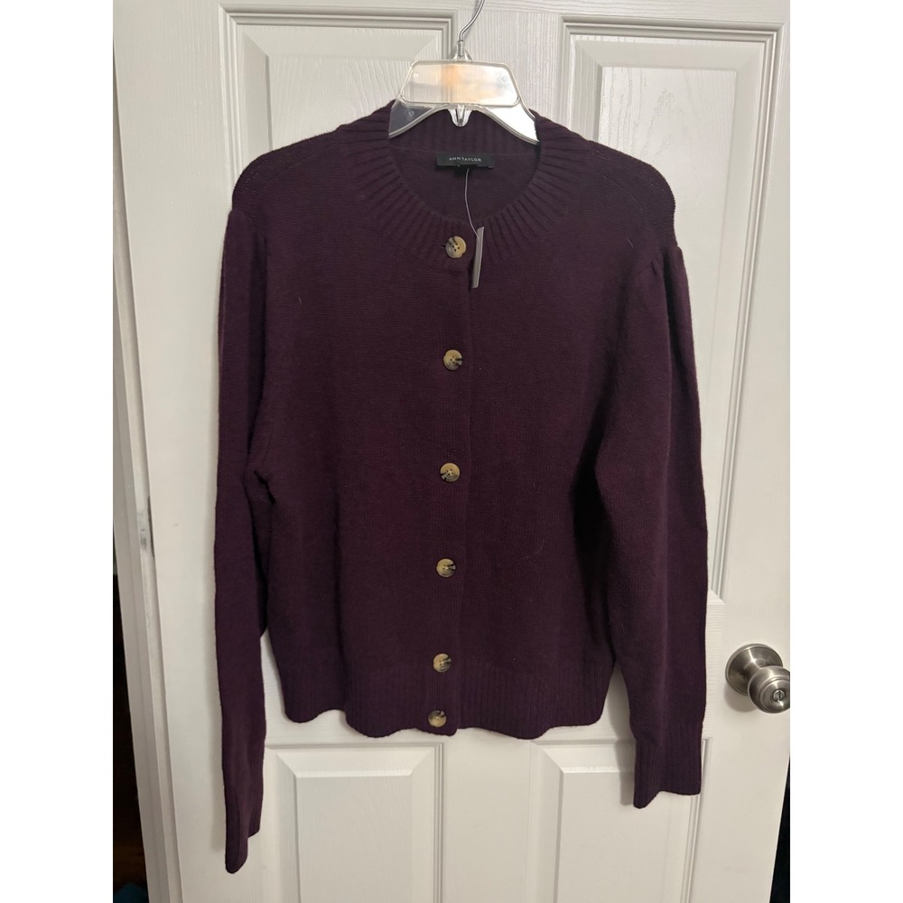 NEW Ann Taylor | Purple Knit Cardigan Women's Sz XL